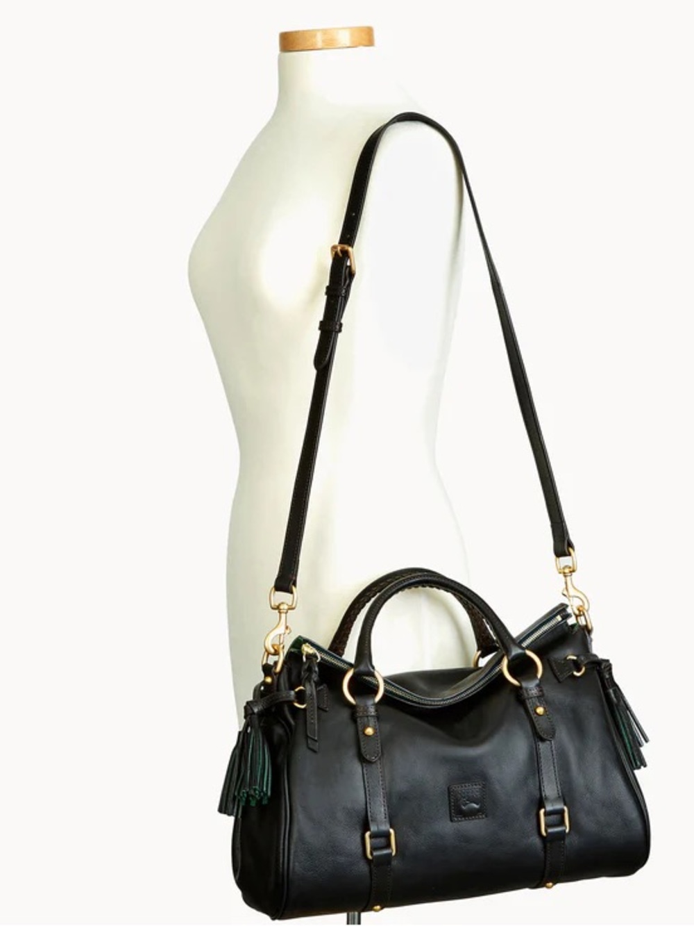 Dooney & Bourke Large Florentine Satchel- black black - Picture 5 of 5